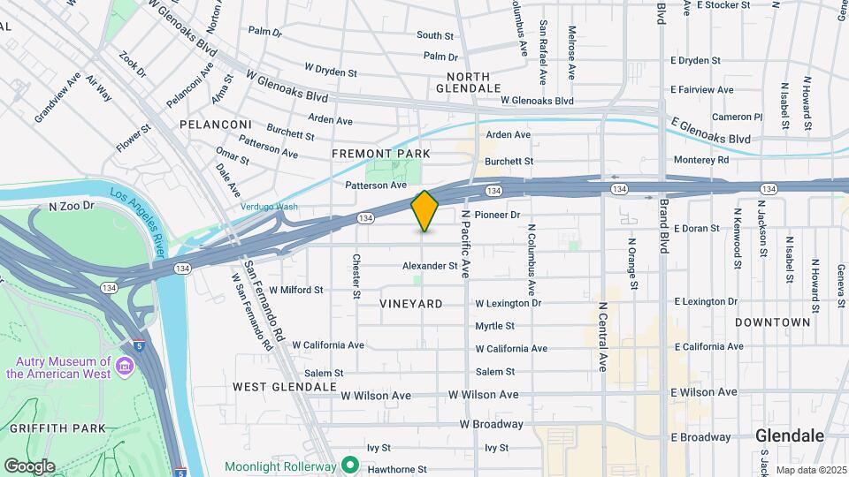 545 W Doran St Mapa y Detalles de la Ubicación