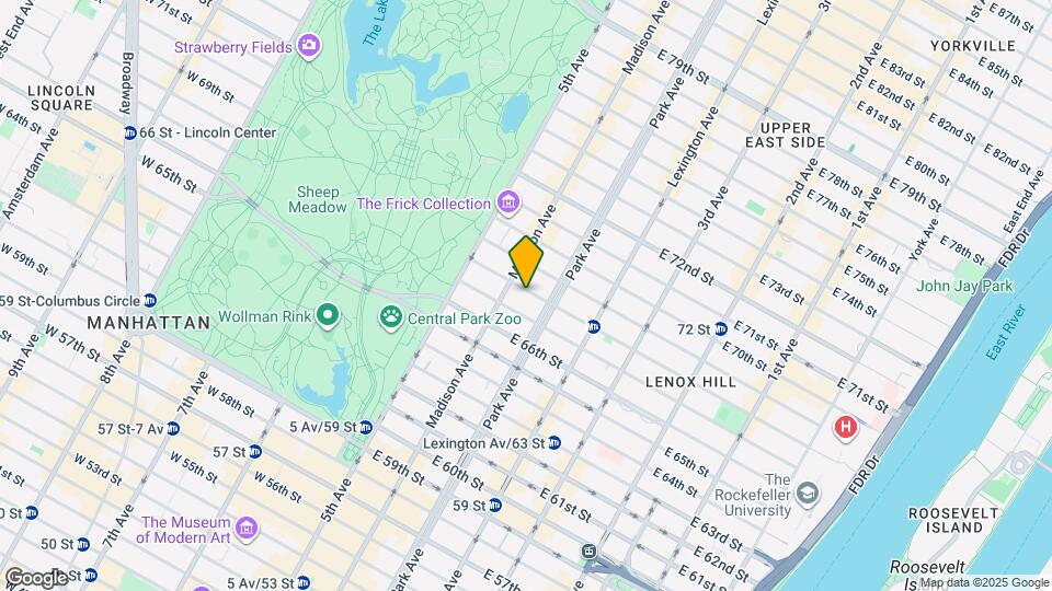 40-42 E 68th St Map and Location Details