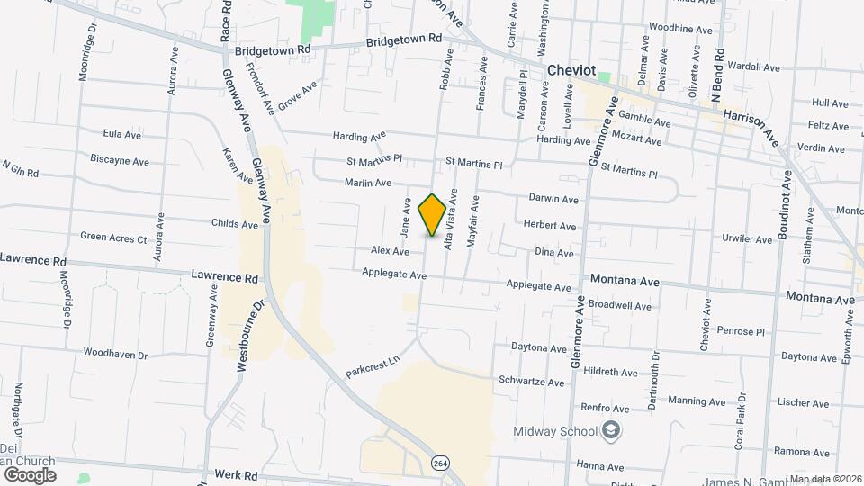 3440 Robb Ave Map and Location Details