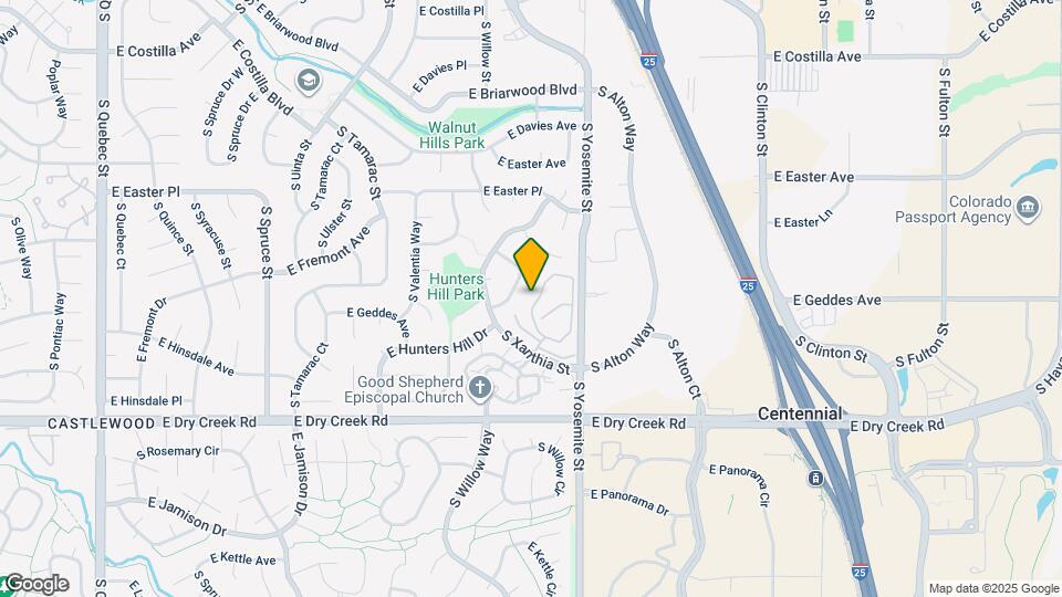 7246 S Xenia Cir Map and Location Details