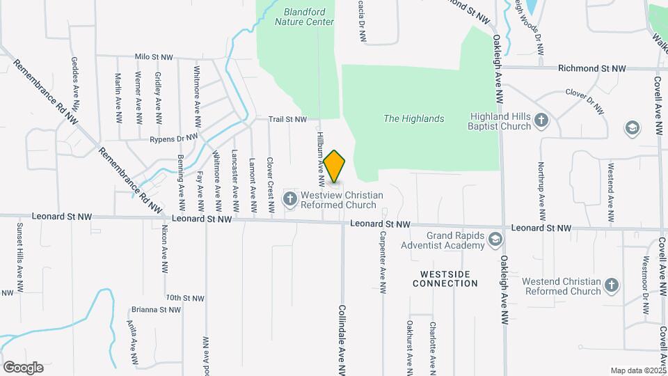 1302 Hillburn Ave NW Mapa y Detalles de la Ubicación