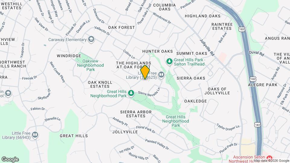 11100 Sierra Montana Map and Location Details