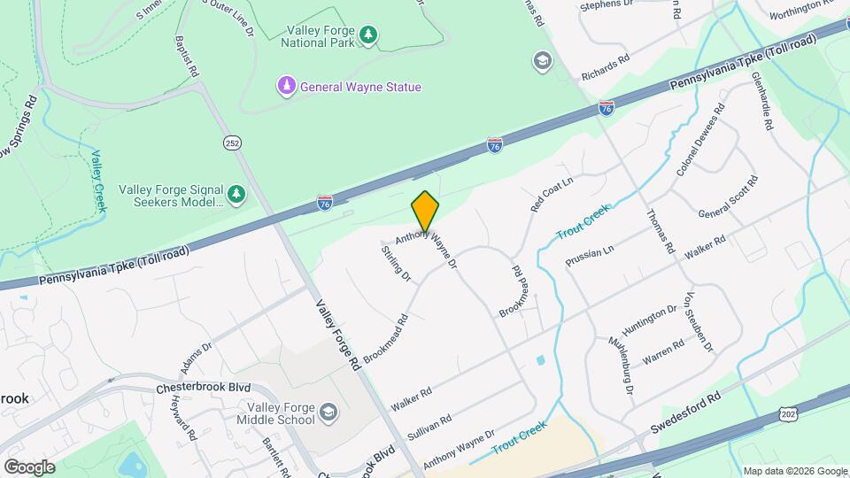 1448 Anthony Wayne Dr Map and Location Details