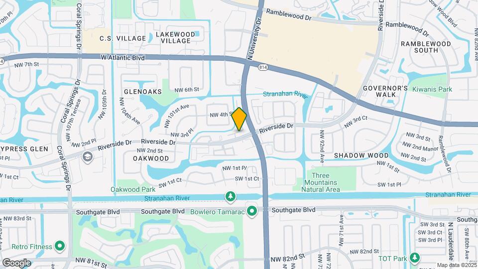 9633 Riverside Dr Map and Location Details