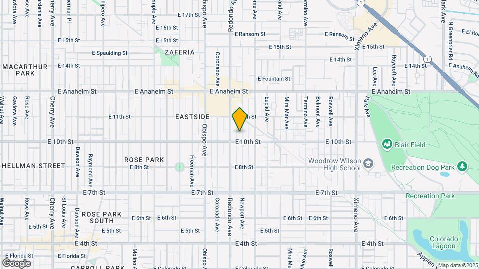 1027 Newport Ave Map and Location Details