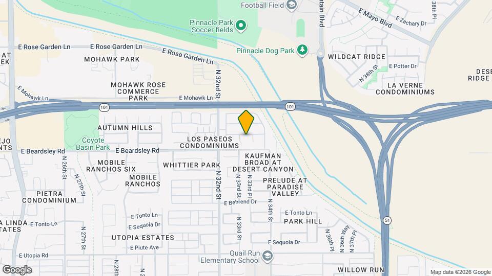 3321 E Blackhawk Dr Map and Location Details