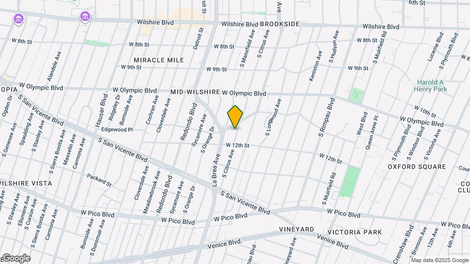 1125 S Citrus Ave Map and Location Details