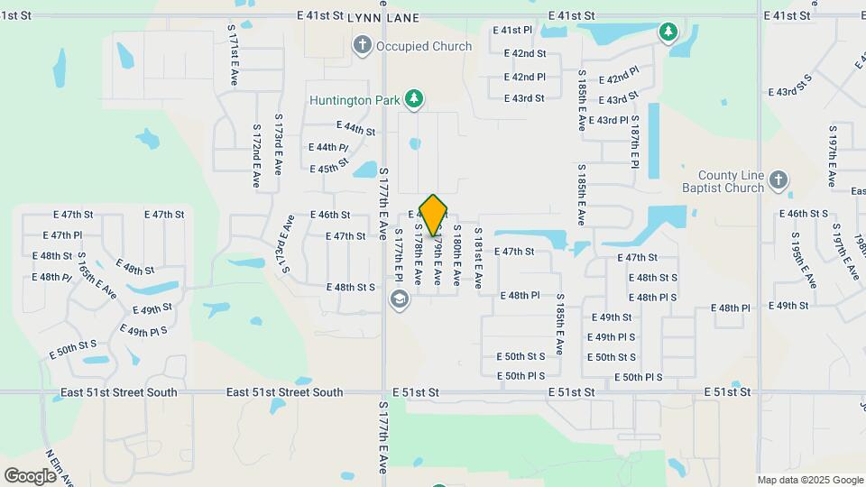 4620 S 179th E Ave Mapa y Detalles de la Ubicación