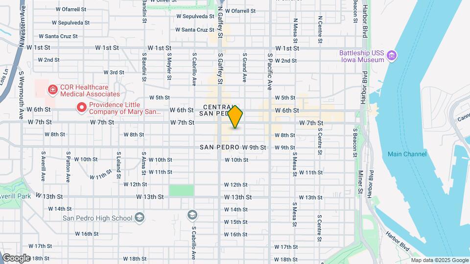 636 W 8th St Mapa y Detalles de la Ubicación