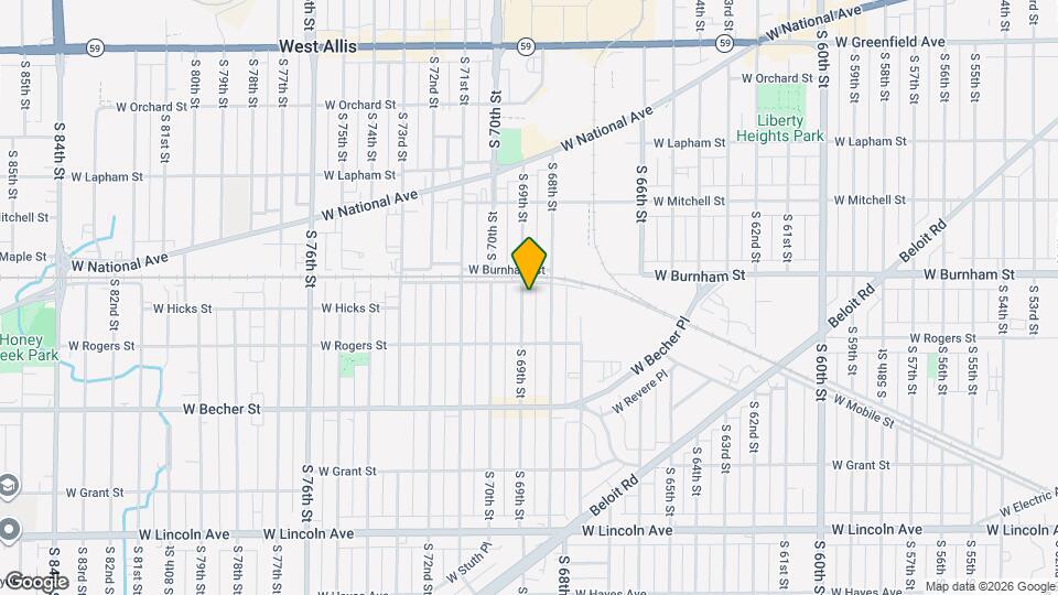 1918 S 69th St Map and Location Details
