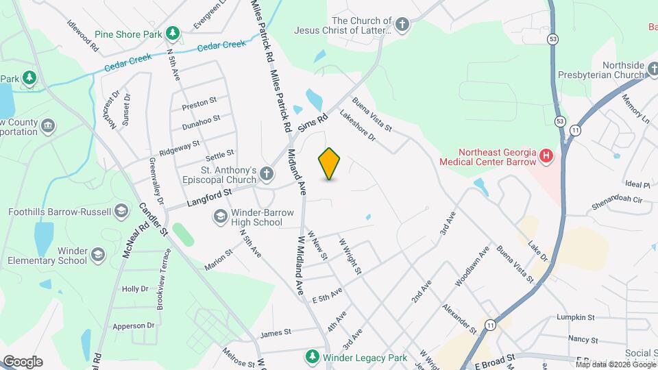 172 Williamsburg Way Mapa y Detalles de la Ubicación