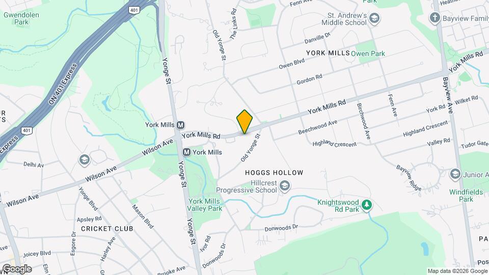 75 York Mills Rd, Unit 211 Map and Location Details