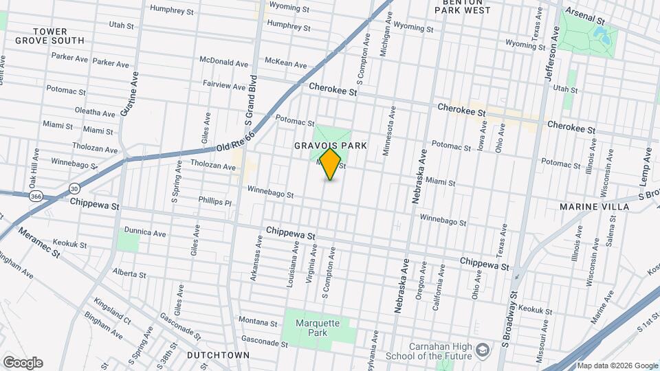 3636 Virginia Ave Map and Location Details