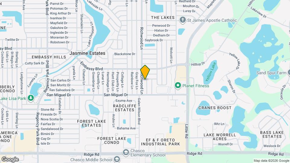 9109 Derby Ln Mapa y Detalles de la Ubicación