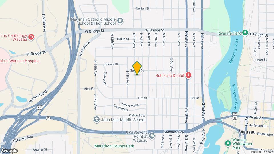 215 N 10th Ave Map and Location Details