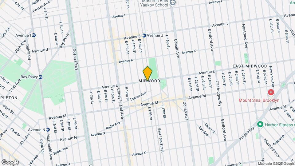 1506 Avenue L Mapa y Detalles de la Ubicación