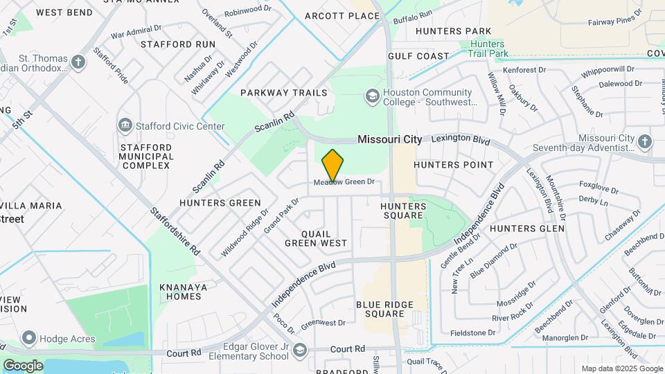 1715 Meadow Green Dr Map and Location Details