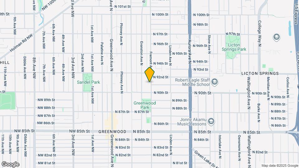 9025 Fremont Ave N Map and Location Details