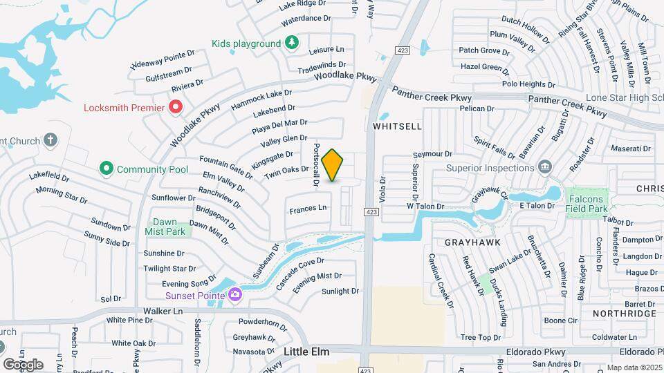2665 Shadow Glen Dr Map and Location Details