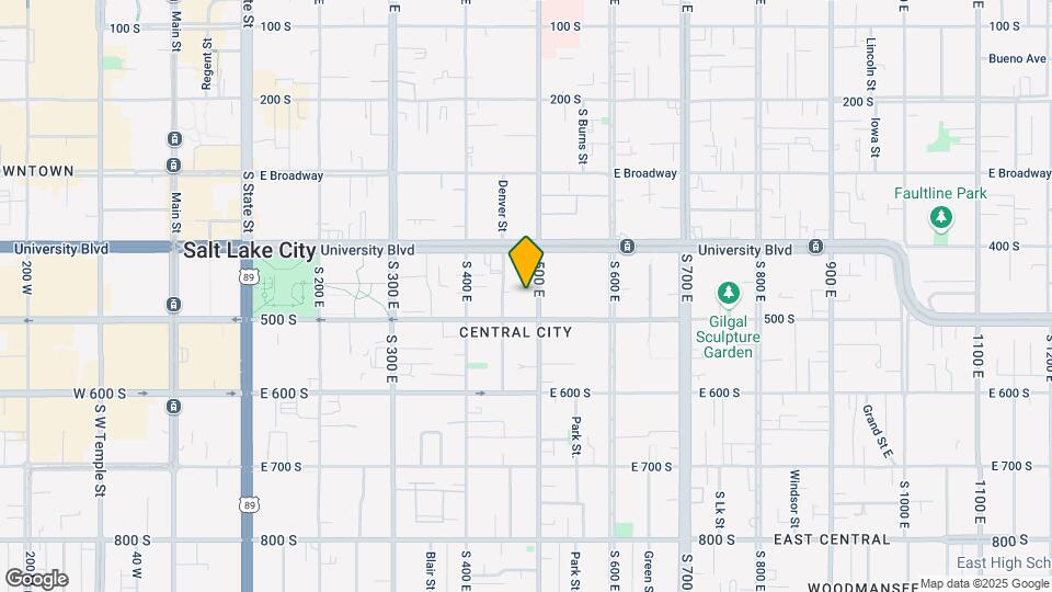 454 S 500 E, Unit 10 Map and Location Details