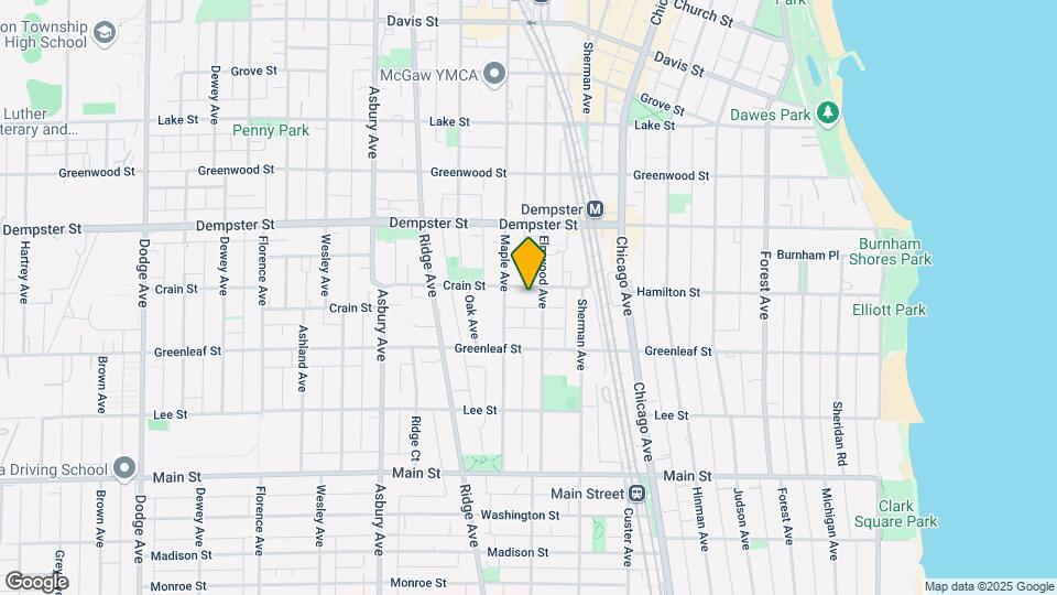 912 Crain St, Unit G Map and Location Details