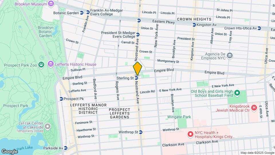 1023 Nostrand Ave Map and Location Details