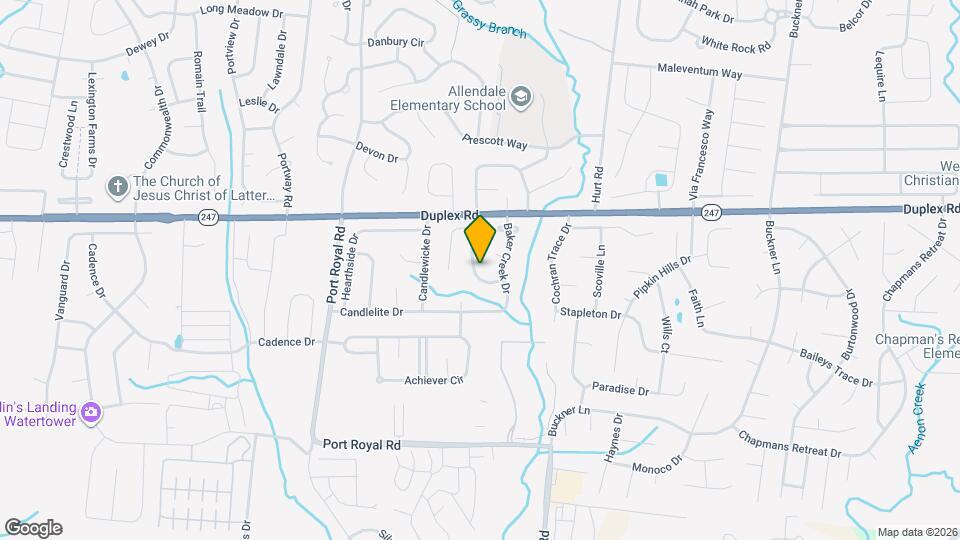 124 Baker Springs Ln Map and Location Details