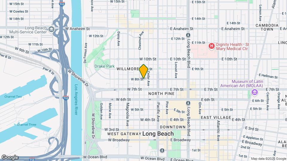 328 W 8th St Mapa y Detalles de la Ubicación