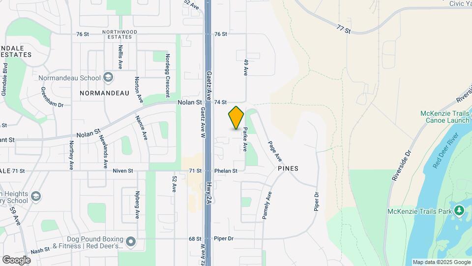 7148 Parke Ave Map and Location Details