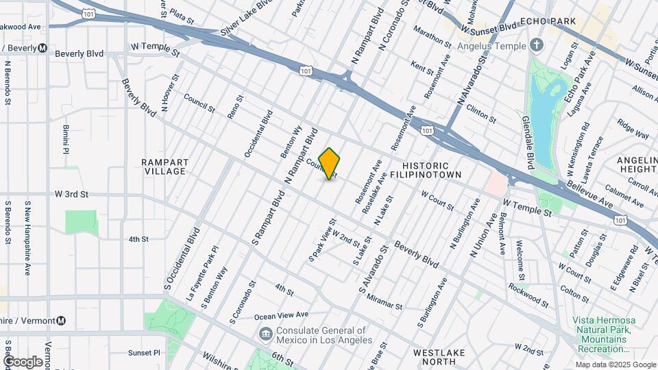 136 N Carondelet St Map and Location Details