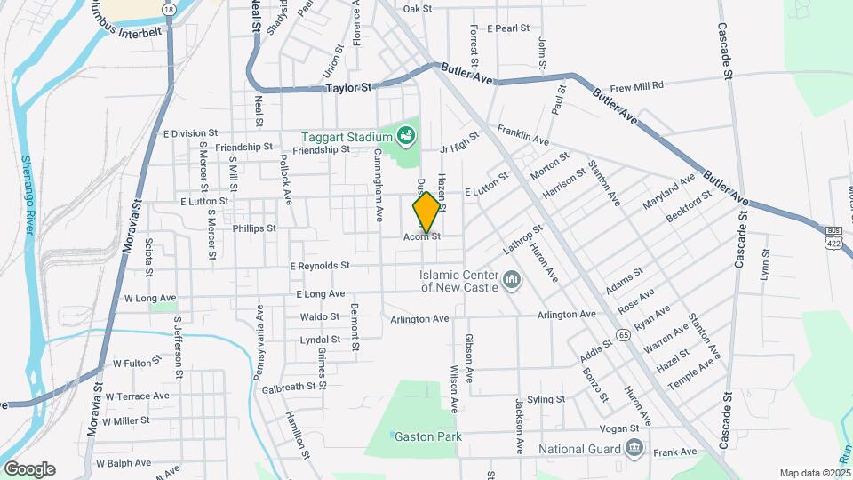 1101 Dushane St Map and Location Details