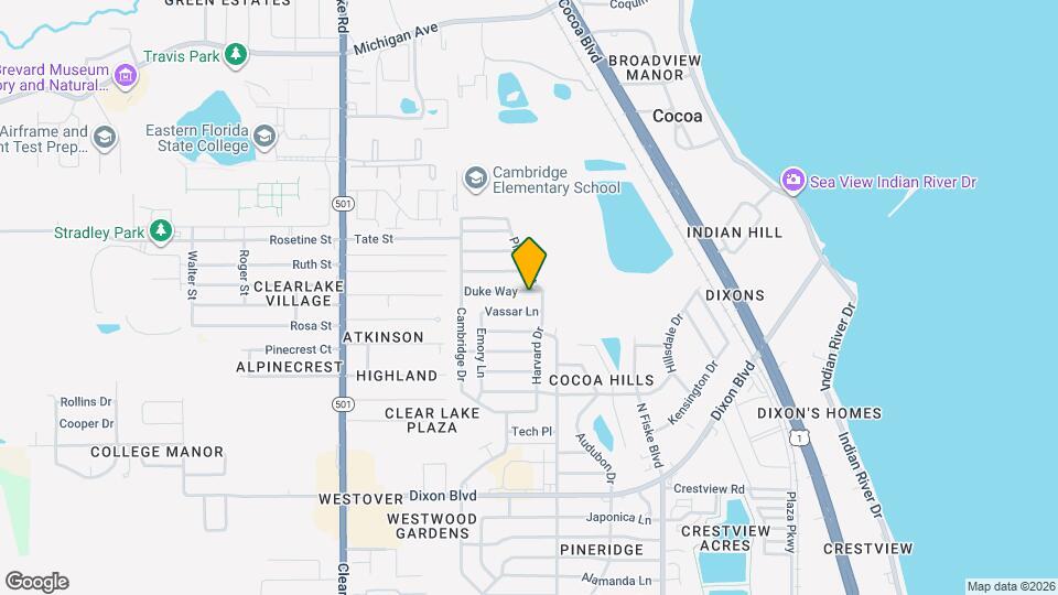 1203 Duke Way Mapa y Detalles de la Ubicación