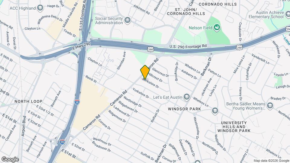 1307 Berkshire Dr Map and Location Details