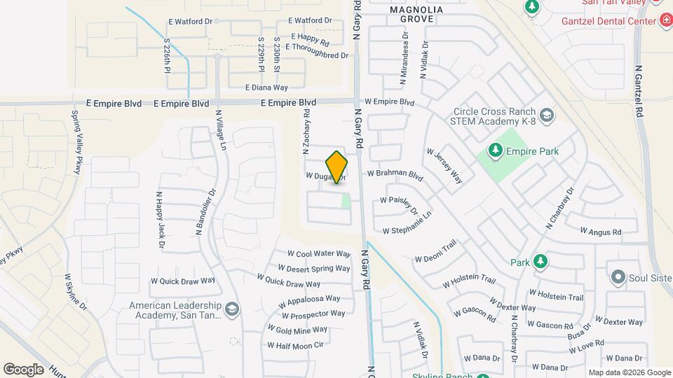 1672 W Paisley Dr Map and Location Details