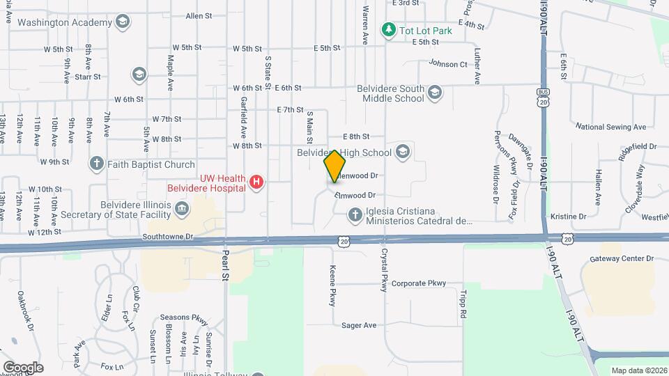 402 Elmwood Dr Map and Location Details