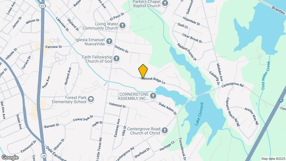 1714 Summit Ridge Ln Map and Location Details