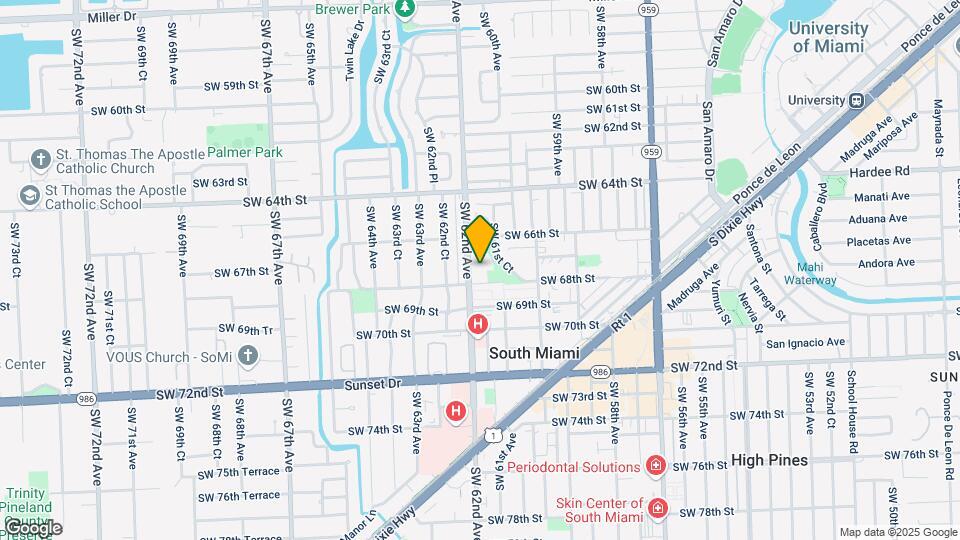 South Miami Plaza Map and Location Details
