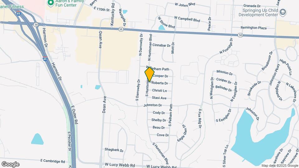 1711 Roberta Dr Map and Location Details