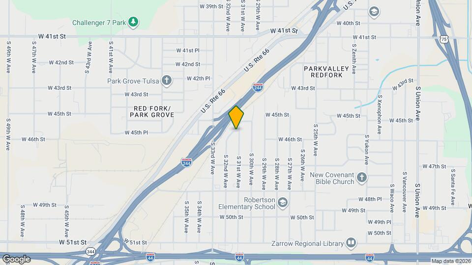 4540 S 31st W Ave Mapa y Detalles de la Ubicación