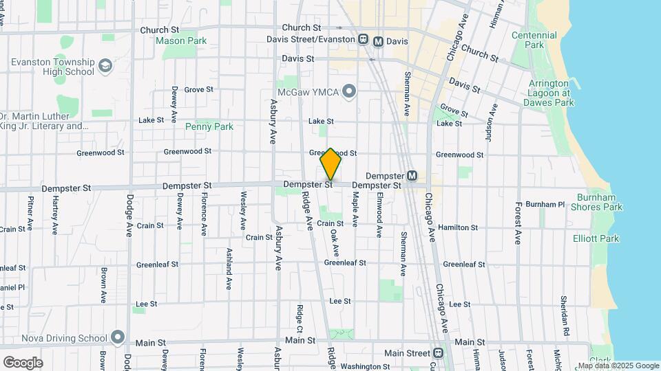 1034 Dempster St Map and Location Details