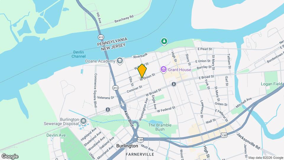 222 W Union St Map and Location Details