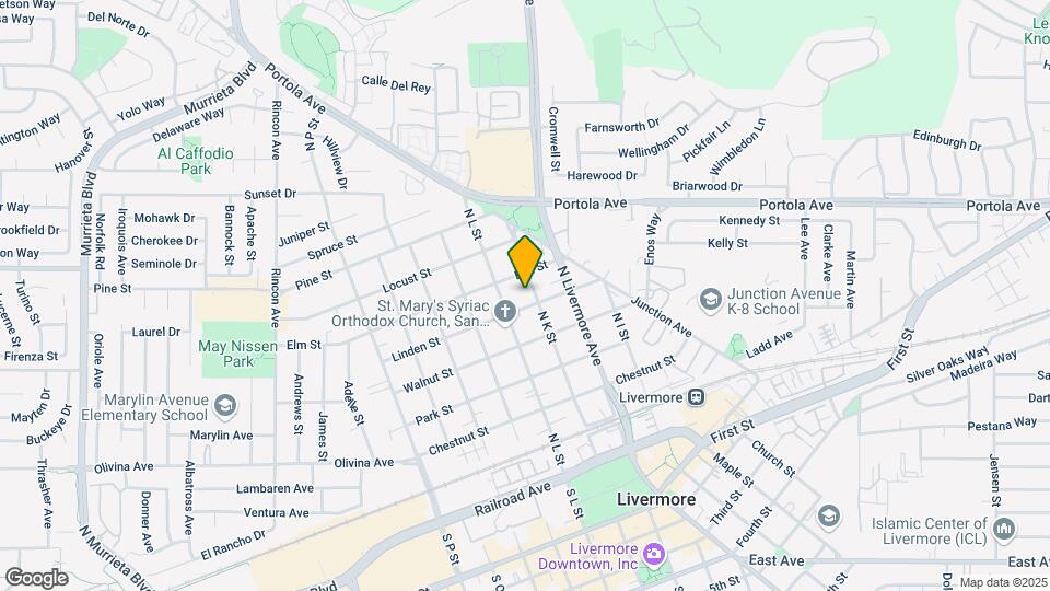 625-633 N K St Mapa y Detalles de la Ubicación