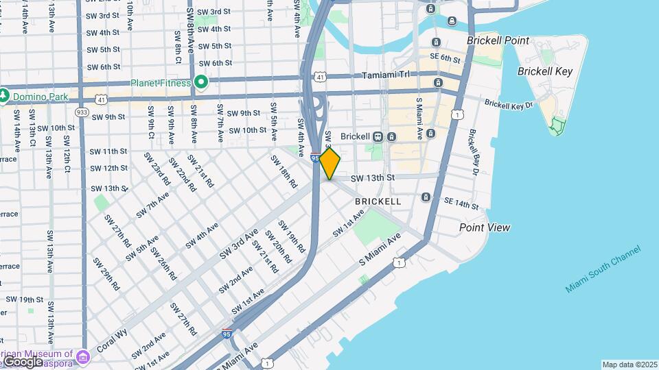 Furnished Studio-Miami - Brickell - Port o Map and Location Details