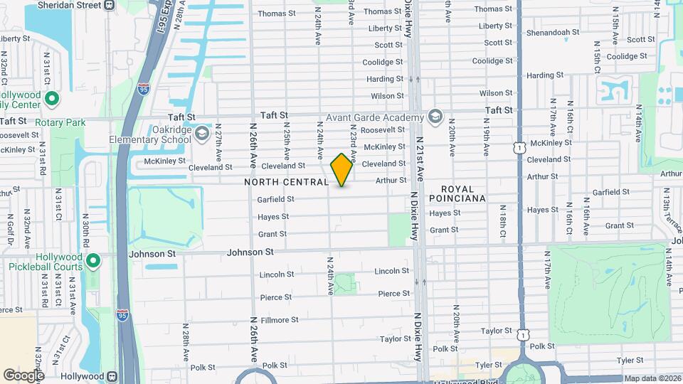 2317 Garfield St Map and Location Details