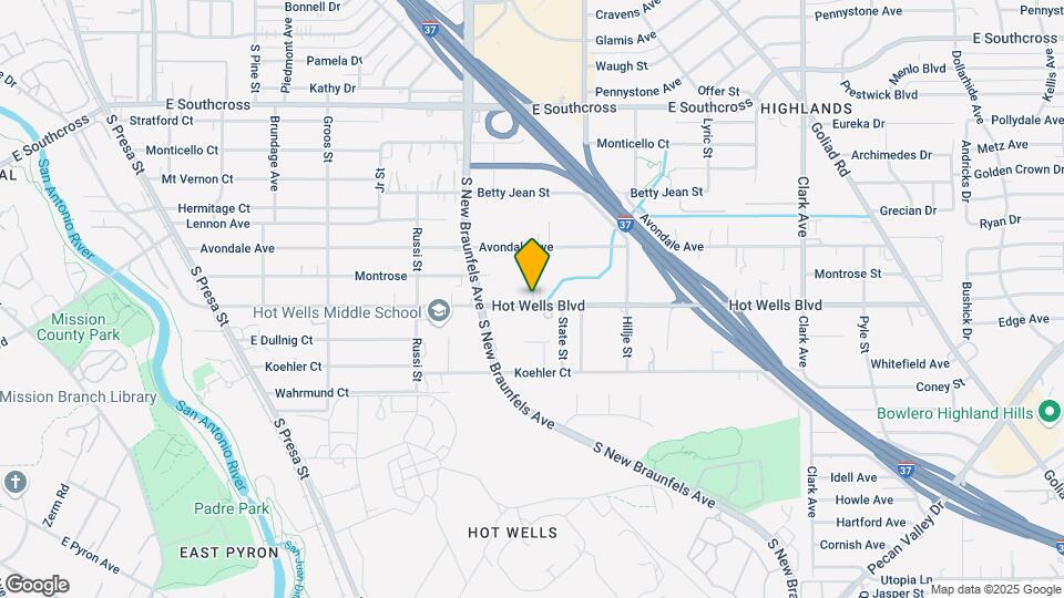 535 Hot Wells Blvd Map and Location Details