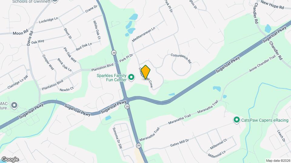 1201 Creekwood Cove Map and Location Details