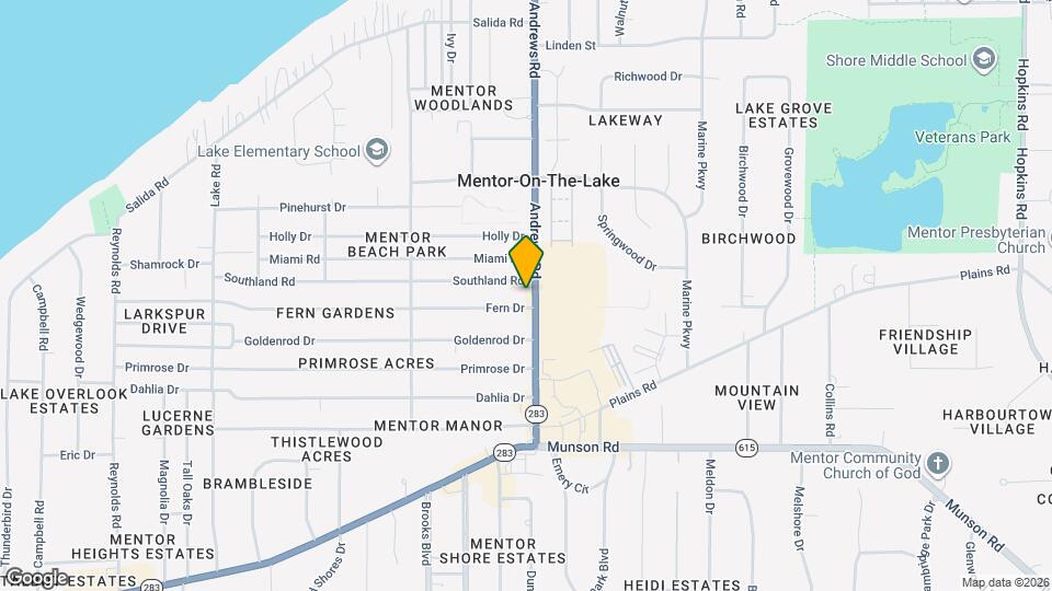 5950 Andrews Rd Mapa y Detalles de la Ubicación