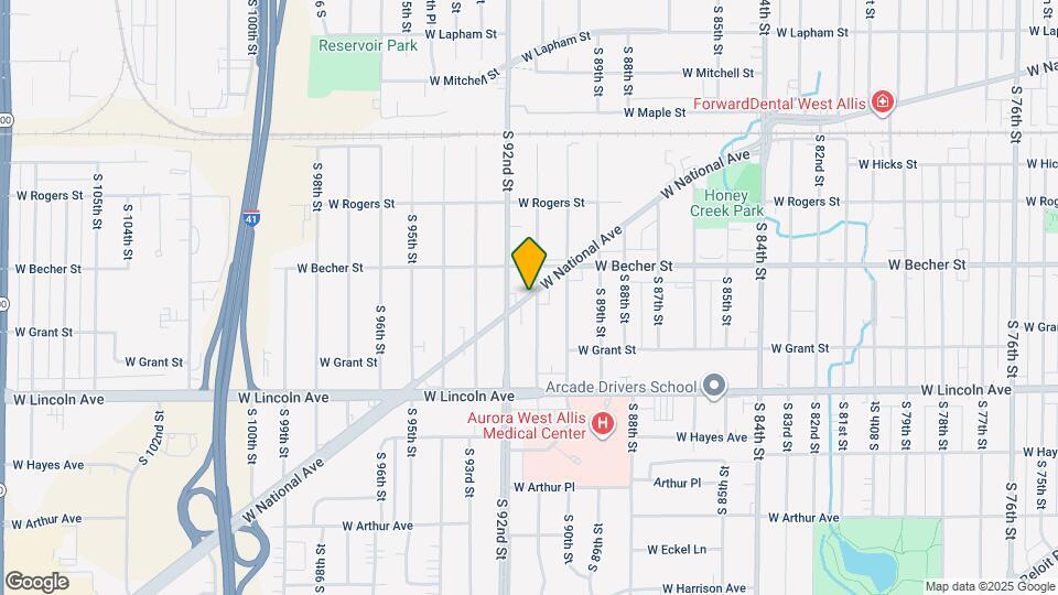 9129 W National Ave Map and Location Details