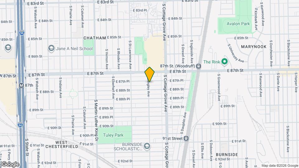 8737 S Langley Ave, Unit 2S Mapa y Detalles de la Ubicación