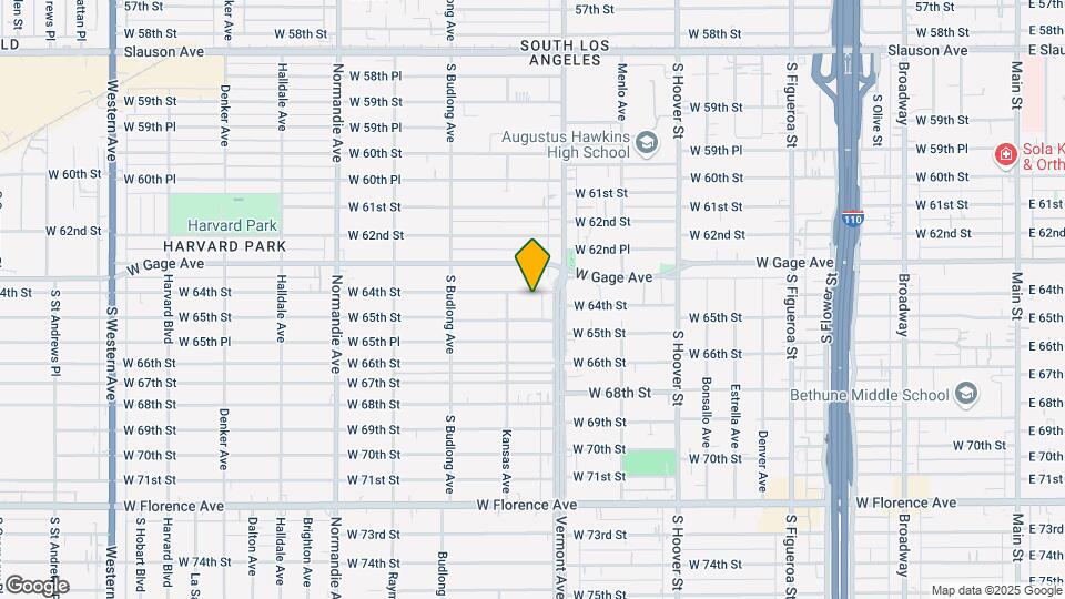 1020 W 64th St Mapa y Detalles de la Ubicación